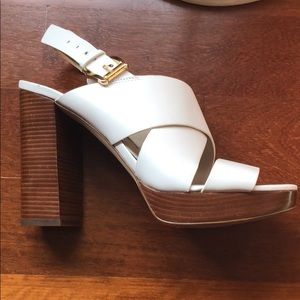 Michael Michael Kors White Heels Size 9